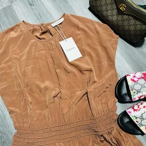 NWT Everlane Gathered Midi Dress size M